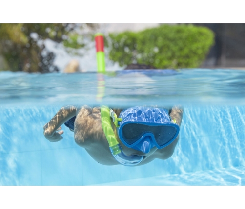 Green and Blue Diving Mask with Snorkel Bestway 24036