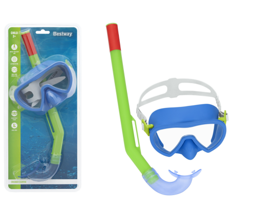 Green and Blue Diving Mask with Snorkel Bestway 24036