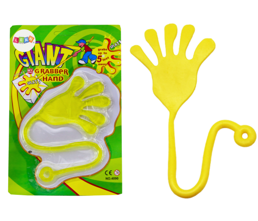 Sticky Hand Elastic Slime Yellow