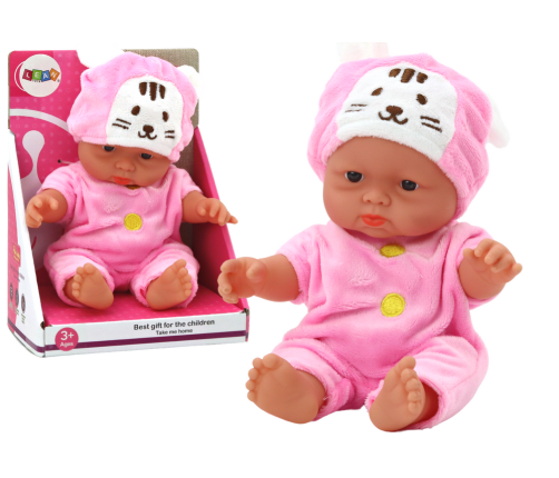 Little Baby Doll, Pink Clothes, Bunny Hat