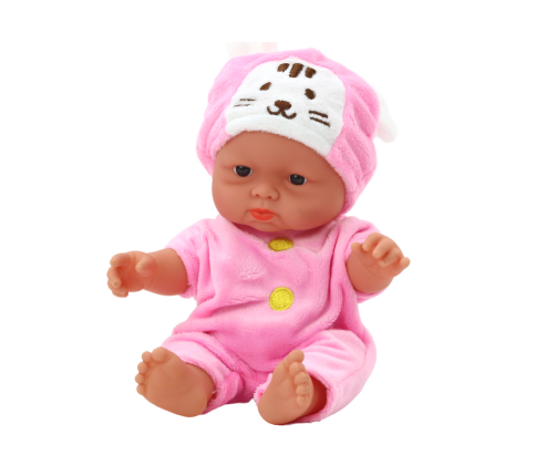 Little Baby Doll, Pink Clothes, Bunny Hat