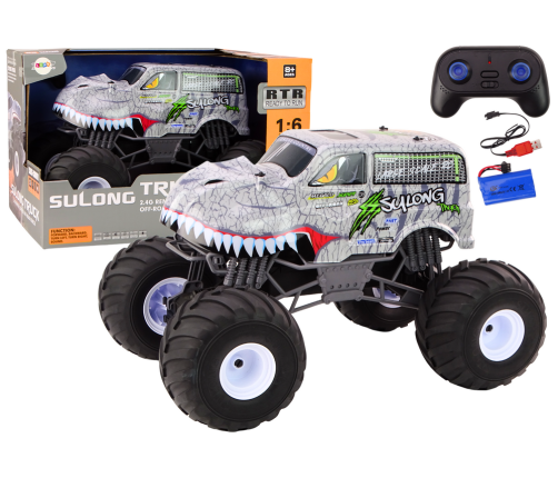 Large Off-Road Remote Controlled Car 2.4G RC 1:6 Dinosaur