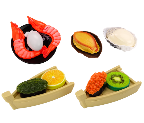 Sushi Toy Set, Shrimp Accessories for Children, 24 pieces.