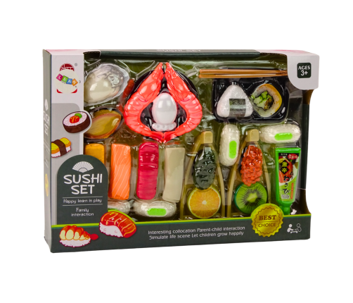 Sushi Toy Set, Shrimp Accessories for Children, 24 pieces.