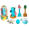 Sand Toy Set, Grinder, Bucket, Dinosaur Molds