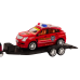 Police Set Car Pickup Off-Road Tow Truck Trailer Police