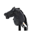 Plush Horse Head On A Stick Hobby Horse Long-haired Horse Black sounds