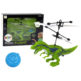 Flying Dinosaur Hand Controlled Helicopter Green