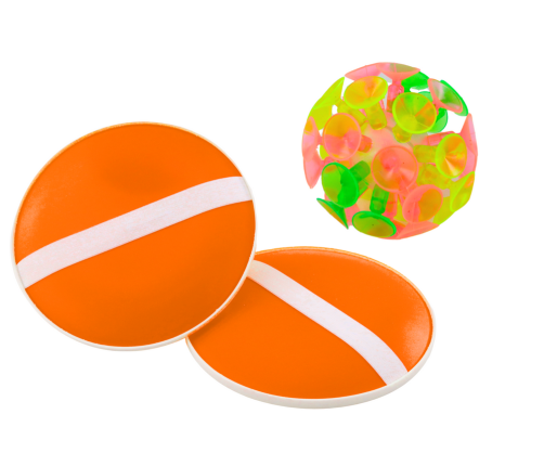 Arcade Game Round Palettes Ball With Suction Cups Orange