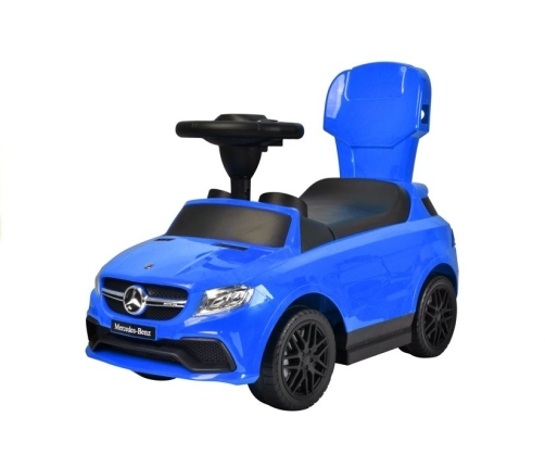 Машина каталка с ручкой Mercedes Blue