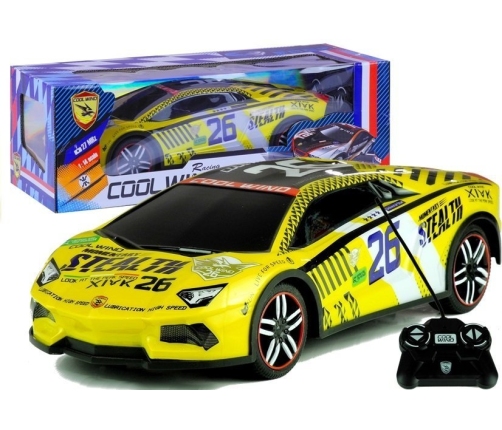 Remote controlled Sports Car R/C Remote Yellow