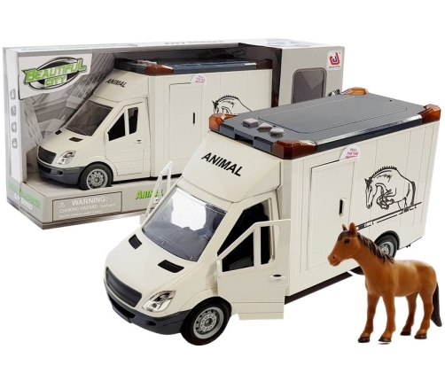 Horse Transport Vehicle White