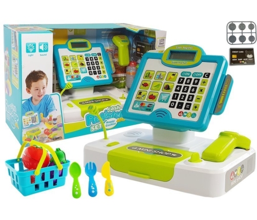 Children's Cash Register. Touchpad Blue