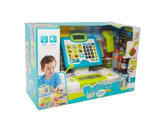 Children's Cash Register. Touchpad Blue