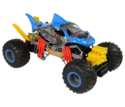 Remote Controlled Shark Terrain Car 1:10 2.4G Blue 15 km/h Steam