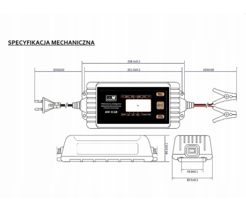 Intelligent Battery Charger 12V / 24V MW-SC4B