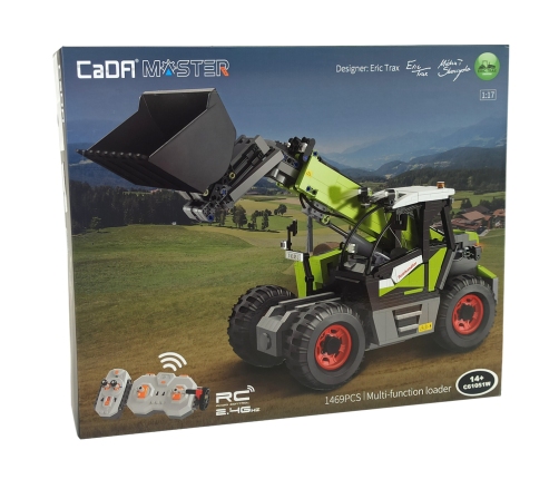 Construction Blocks CADA Excavator Remotely Controlled 1469 Elements