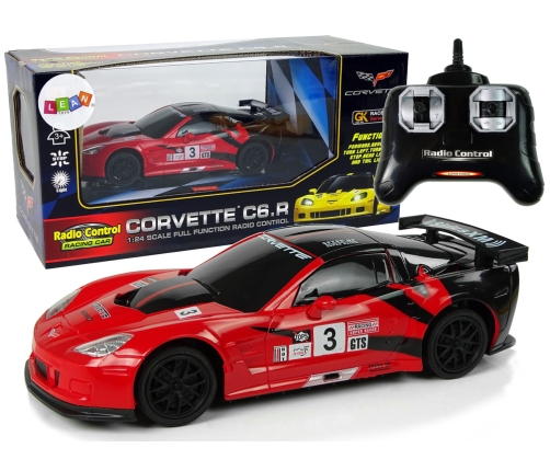 Sports Car R/C 1:24 Corvette C6.R Red 2.4 G Lights