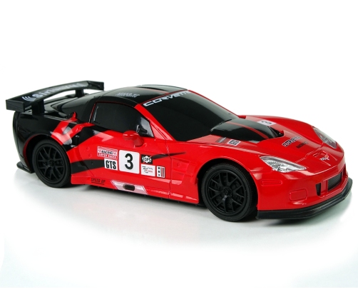 Sports Car R/C 1:24 Corvette C6.R Red 2.4 G Lights