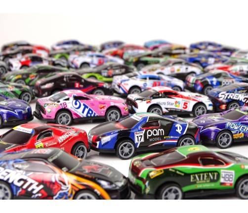 Set of Metal Sports Cars Resoraks Various Colours 48 Pieces