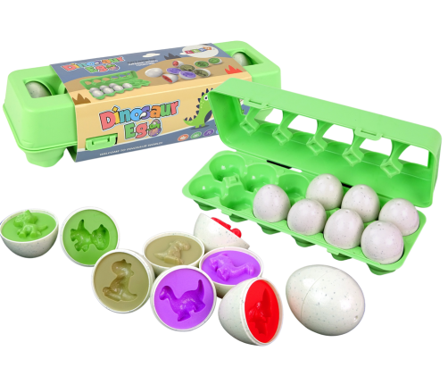 Creative Jigsaw Puzzle Sorter Dinosaur eggs 12 pieces Shape Matching