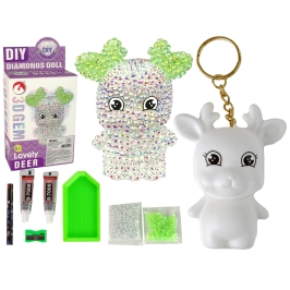 DIY Diamond Creative Kit  White Reindeer 3D