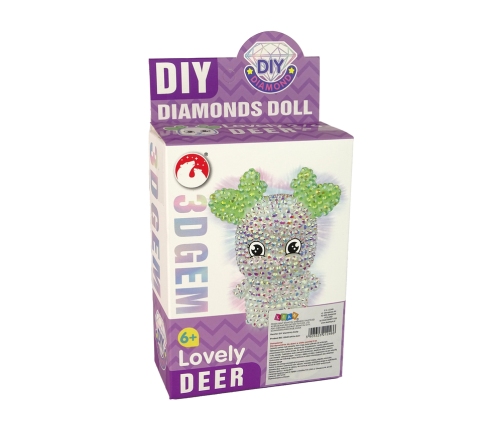 DIY Diamond Creative Kit  White Reindeer 3D