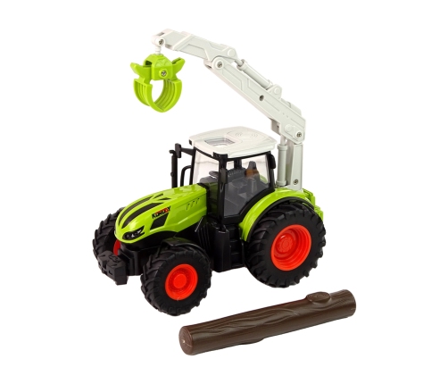 Remote Controlled Tractor 1:24 R/C Green Grapple Wood