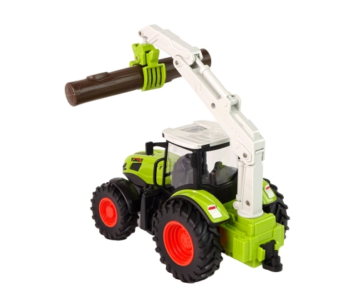 Remote Controlled Tractor 1:24 R/C Green Grapple Wood