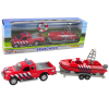 Off-road car with Red Motorboat  HXCL010