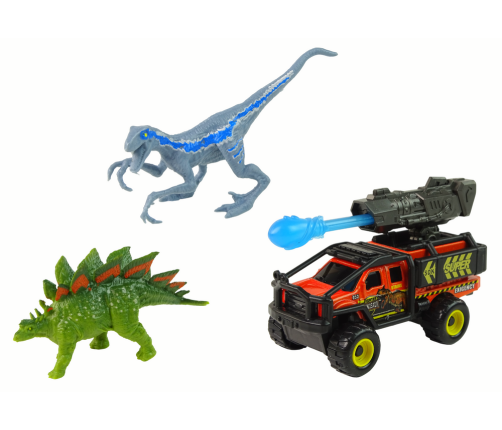 Dinosaurs Figures Car With Rocket Set