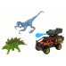 Dinosaurs Figures Car With Rocket Set