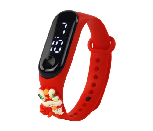 Dragon Touch Screen Watch Red Adjustable Strap