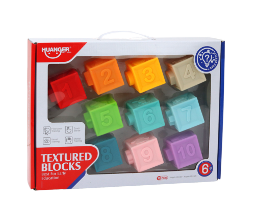 Educational Puzzle For Toddlers, Blocks, Shapes, Numbers