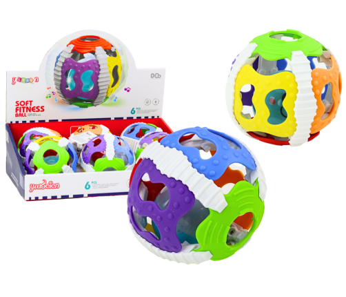 Sensory Ball For Babies, Rubber, Lights, Sounds, Colorful