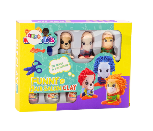 Set of Creative Playdough People, Hairdressing Salon Accessories