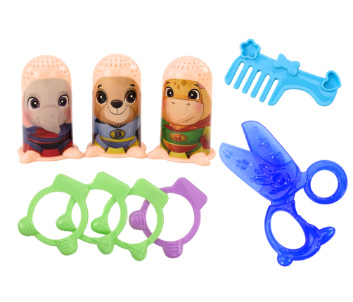 Set of Creative Playdough People, Hairdressing Salon Accessories