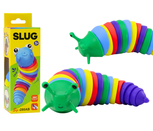 Flexible Snail Caterpillar Worm Sensory Antistress Colorful