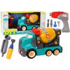 Cartoon Concrete Mixer Truck DIY Turning Turquoise