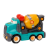 Cartoon Concrete Mixer Truck DIY Turning Turquoise