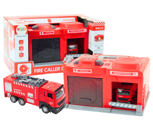 Garage Base Fire Station Truck 1:32 Walkie Talkie Lights Sounds