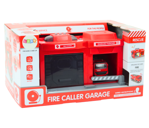 Garage Base Fire Station Truck 1:32 Walkie Talkie Lights Sounds