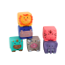 Soft Educational Blocks Animals Numbers Letters Colorful 12 Pcs