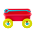 Sand Toy Cart Pastel Pink