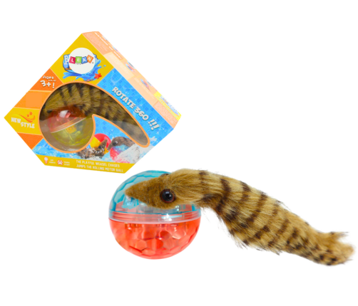 Ball with Fluffy Ferret Tail Interactive Bath Toy