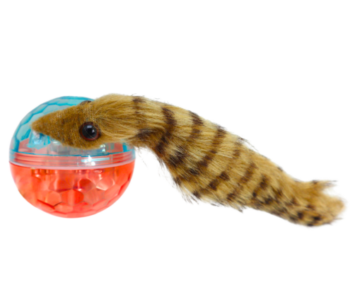 Ball with Fluffy Ferret Tail Interactive Bath Toy