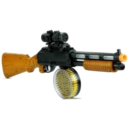 Machine Gun Weapon AK 868-1 Shines & Plays 60 cm