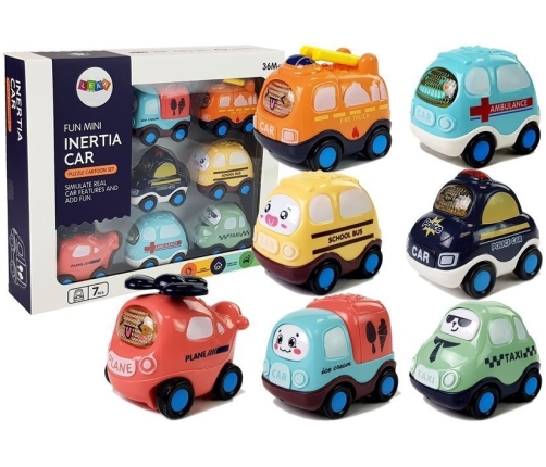 Set of Toy Cars for children with a stretch 7 elements