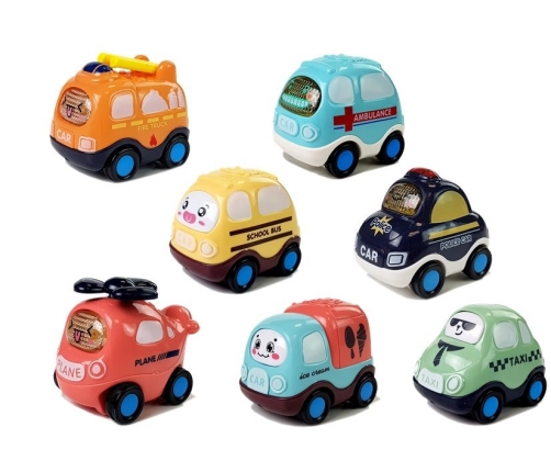 Set of Toy Cars for children with a stretch 7 elements