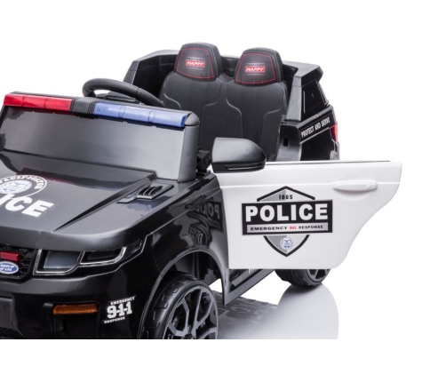 Divvietīgs bērnu elektromobilis Police BBH-021 Black